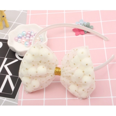 Cute fabric bowknot hair clasp for little girl